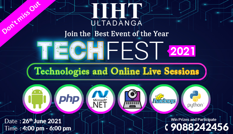 IIHT ultadanga, TechFest 2021