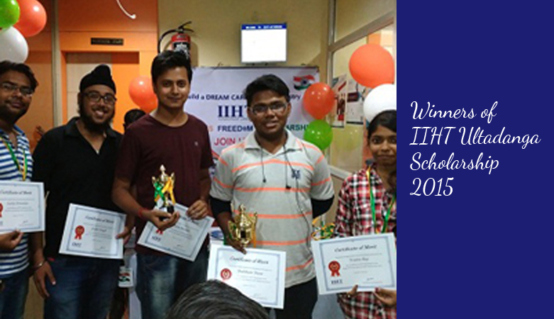 IIHT ultadanga, Winners of IIHT Ultadanga Scholarship 2015